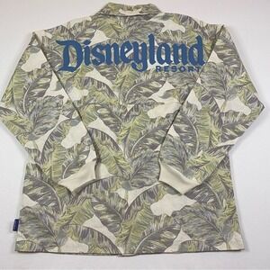 NEW‎ Disneyland Resort Spirit Jersey Mens Small Linen Blend Floral Safari